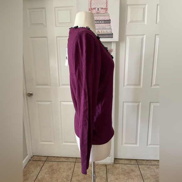 Vertigo Paris Long Sleeve  purple/Lavender fur Size Large - Picture 4 of 8